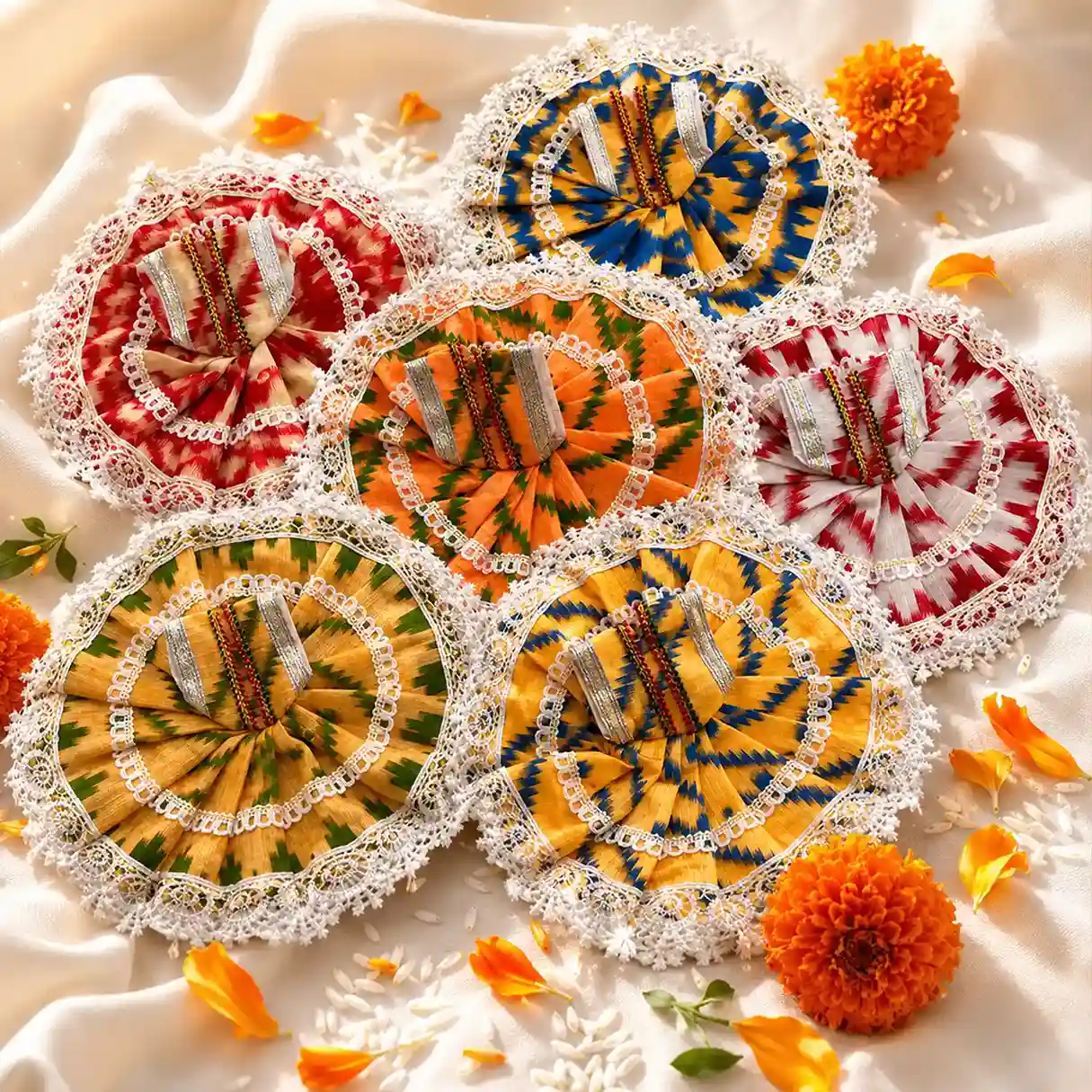 Jamdani Traditional Dress for Laddu Gopal | Summer Dress For Laddu Gopal | Size- 8″